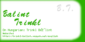 balint trinkl business card